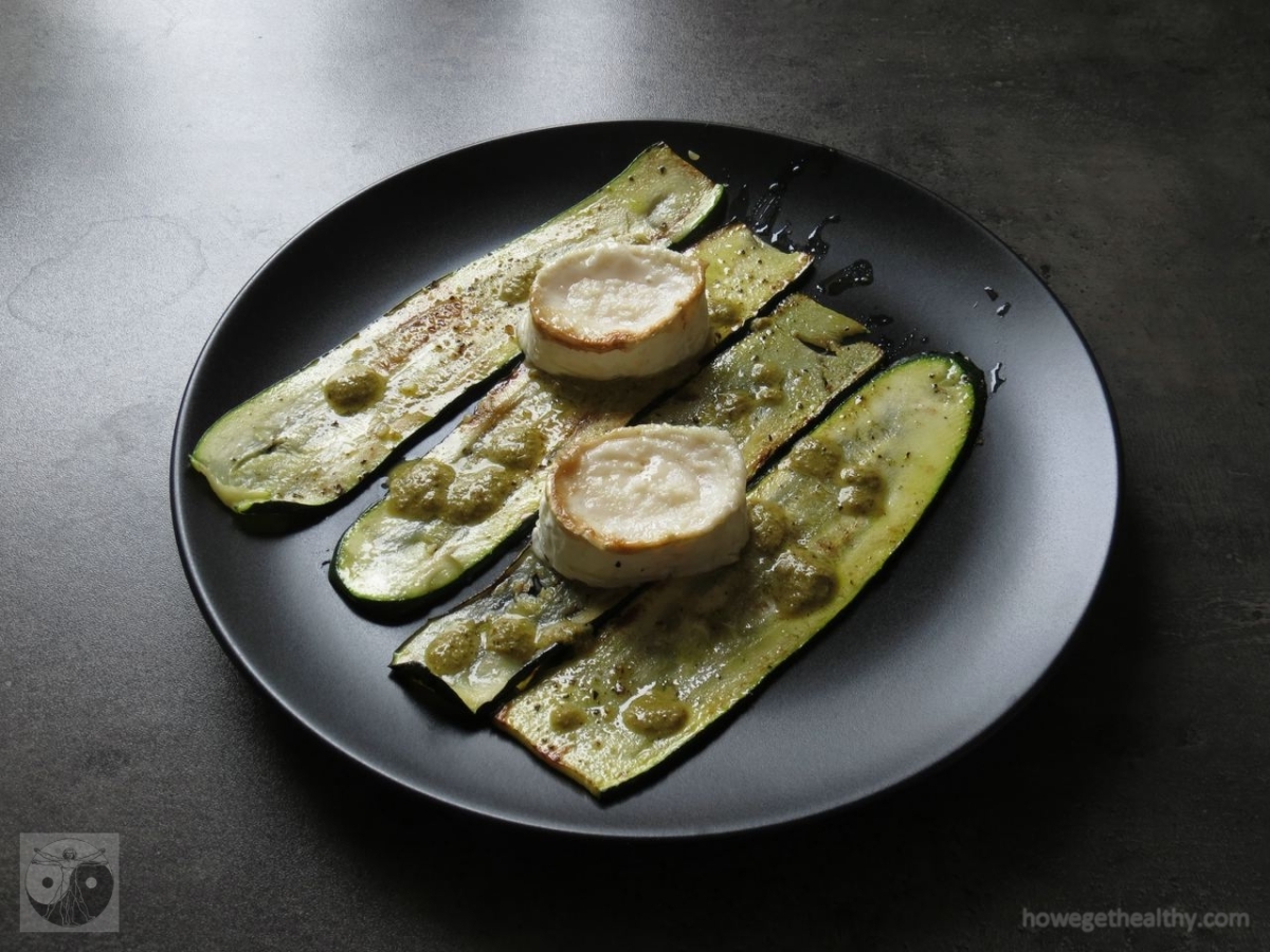 Gebratene Zucchini mit Ziegenkäse – howegethealthy