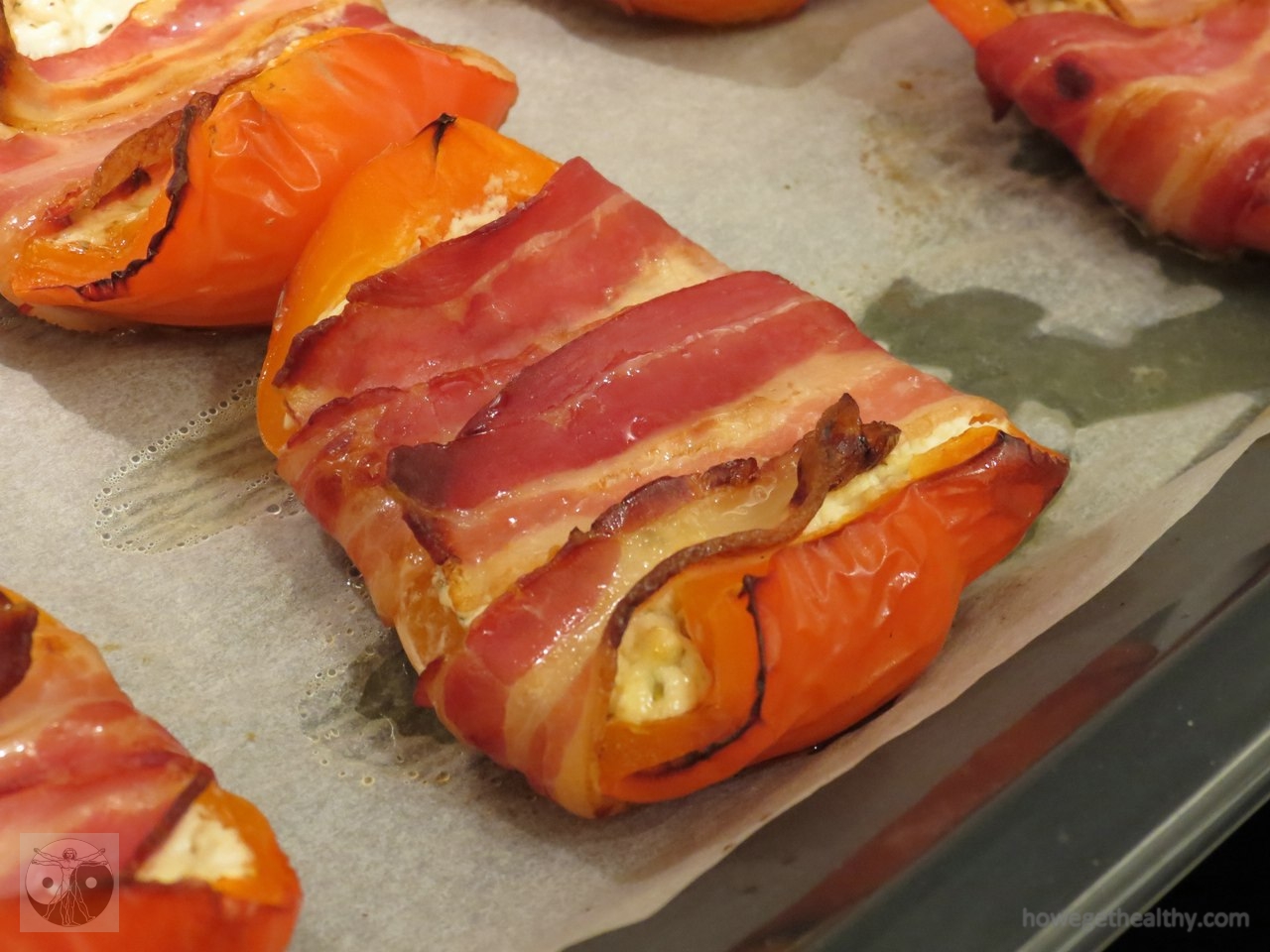 Paprika-Bacon-Schiffchen – howegethealthy